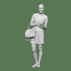 WOMAN HANDBAG PEOPLE CHARACTER DIORAMA