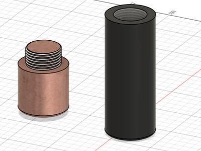AA battery holder in the shape of a battery