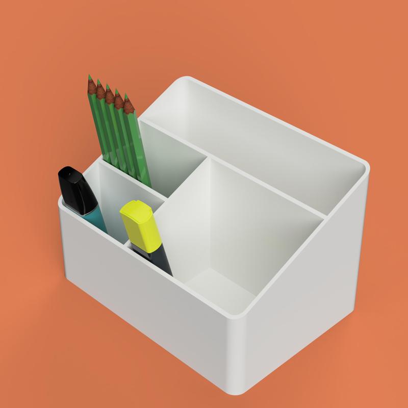 White Desk Organizer