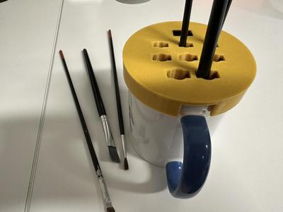 Small Mug-top Paintbrush Holder