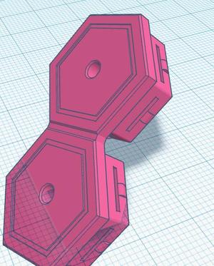 Two pin honey comb wall connector