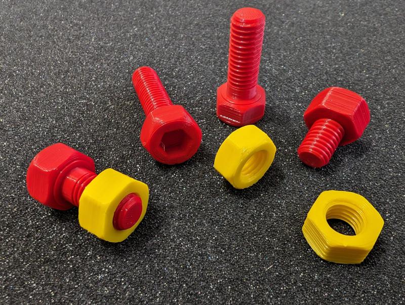 Parametric M12 Screw and Nut