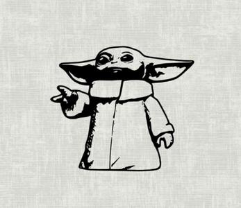 GROGU WALL ART MANDALORIAN WALLART DECORATION