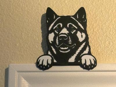 American Akita Door Topper