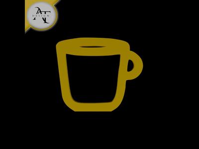 Simple Coffee Cup Symbol - 2D Art