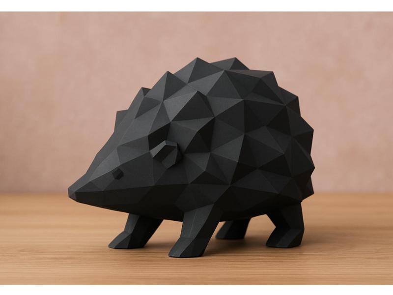 Low poly hedgehog