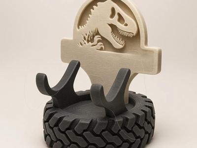 Tread Skull – Jurassic Park Controller Stand 