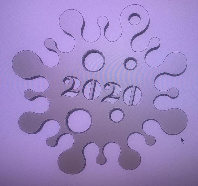 Covid 2020 Xmas Ornament
