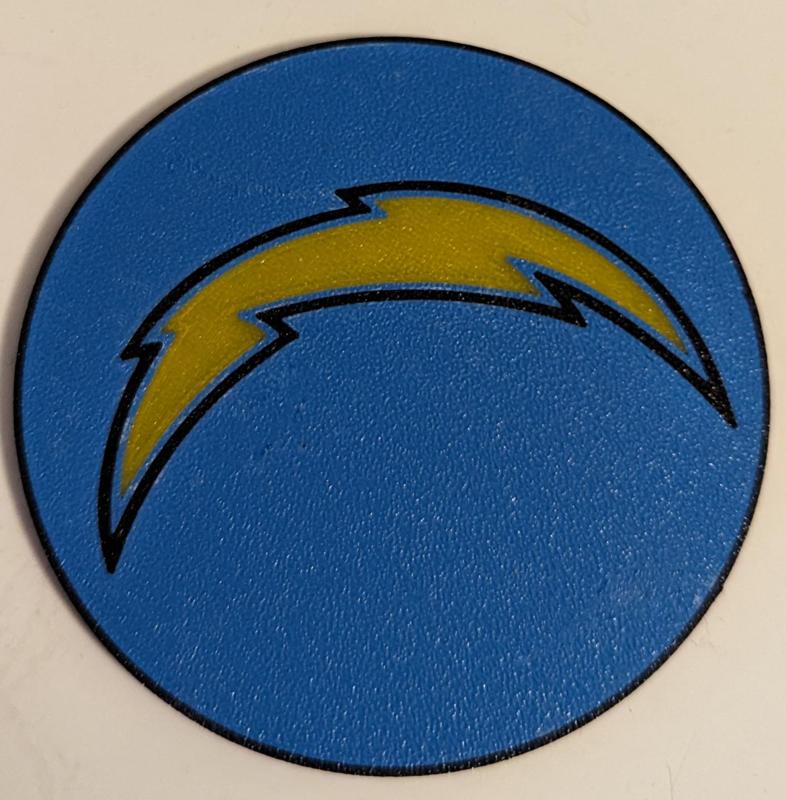 Los Angeles Chargers Logo Coaster