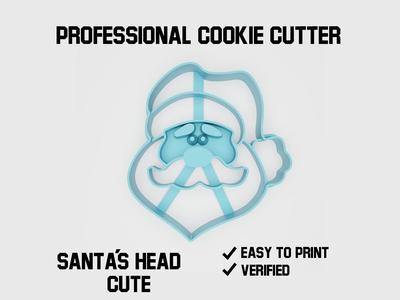 Santa’s face cookie cutter