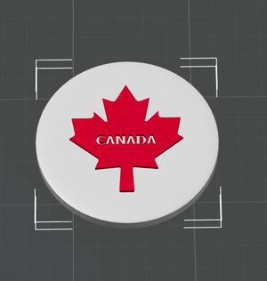 Disc Golf Mini Marker - Canada - Canadian Maple Leaf