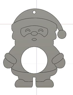 Santa Claus for chocolate balls