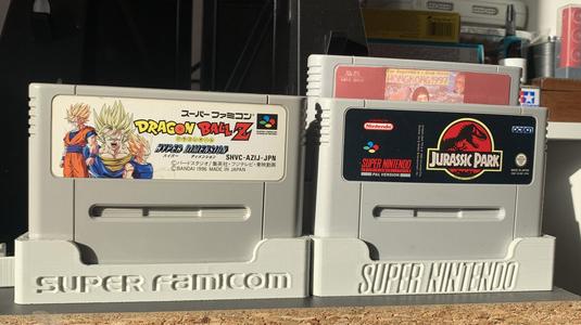SNES/SFC (Super Nintendo/Famicom) Modular cartridge Display stand