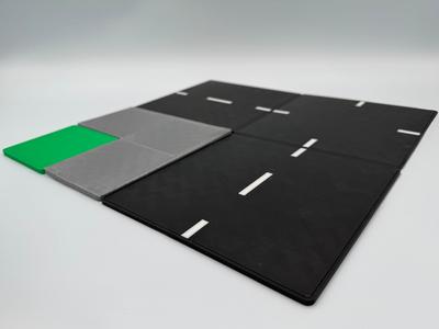 CyberBrick, Toy Car... Roads, Sidewalks, and Grass