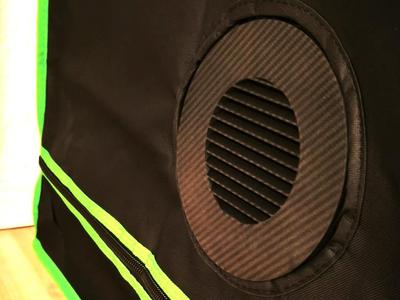 100mm Fan Insert for Grow Tent with and without Light Trap