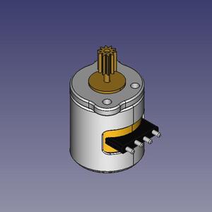 8mm 2-phase 4-wire micro stepper motor