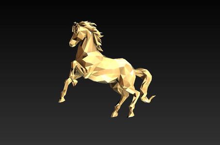 Horse 11 - Low Poly - Excellent Design - Decor