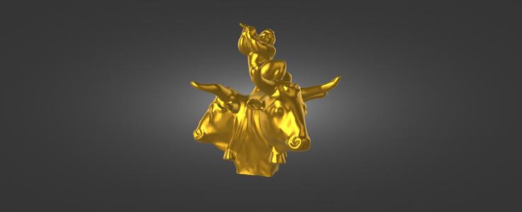 Figurine called buffalo charmer