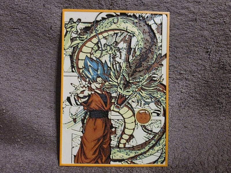 Dragon Ball - Son Goku and Shenron - HueForge