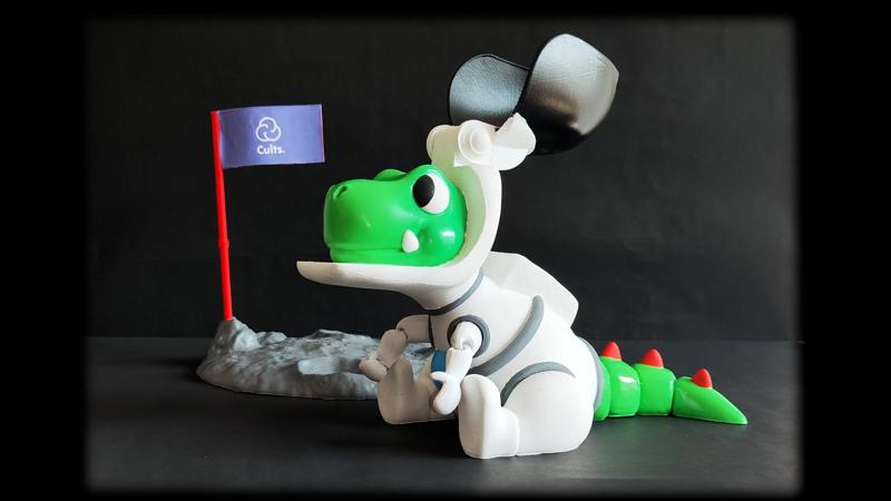 CUTE DINOSAUR ASTRONAUT FLEXI 🌑 🚀 🦖