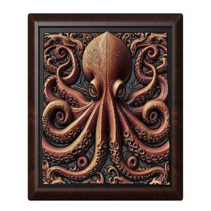 Octopus animal wall art relief wall decor