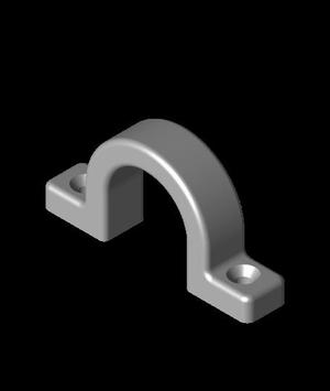 Flag Pole Mounting Bracket for 33mm Diameter Pole