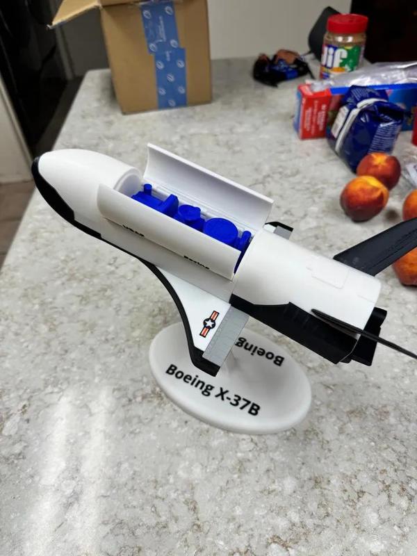 My best X-37B with opening PL bay doors plus satellite   