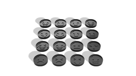 16x Cookie cutter emoji set