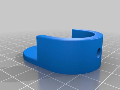Holder for Ikea oval rod for cabinet 