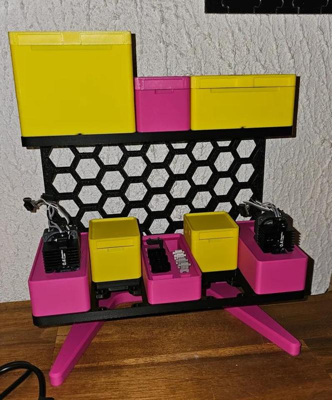 Workshop Tools- Gridfinity container with lid multi heights   