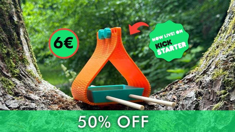 Feather Fold: The Living-Hinge Bird Feeder