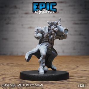 Dragonborn Pirate Canon ‧ DnD Miniature ‧ Tabletop Miniatures ‧ Gaming Monster ‧ 3D Model ‧ RPG ‧ DnDminis ‧ STL FILE