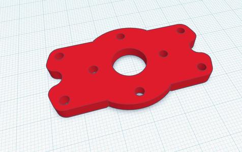 3dsets Bamboo motor mount sqare holes