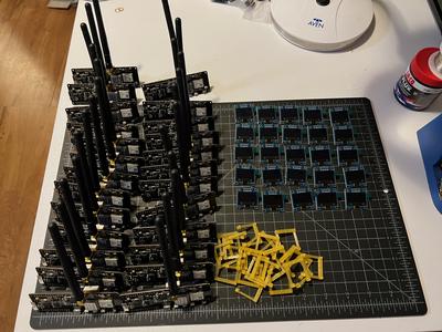 Meshtastic T-Beam Screen Soldering Jig