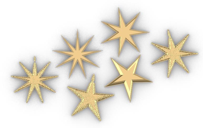 Weihnachtskugeln Sterne / Christmasballs Stars