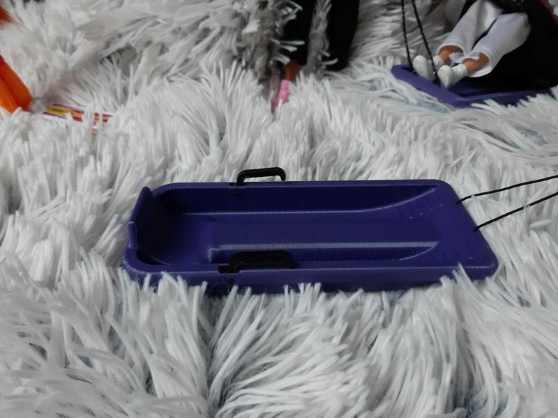 SNOW SLED FOR BARBIE DOLLS