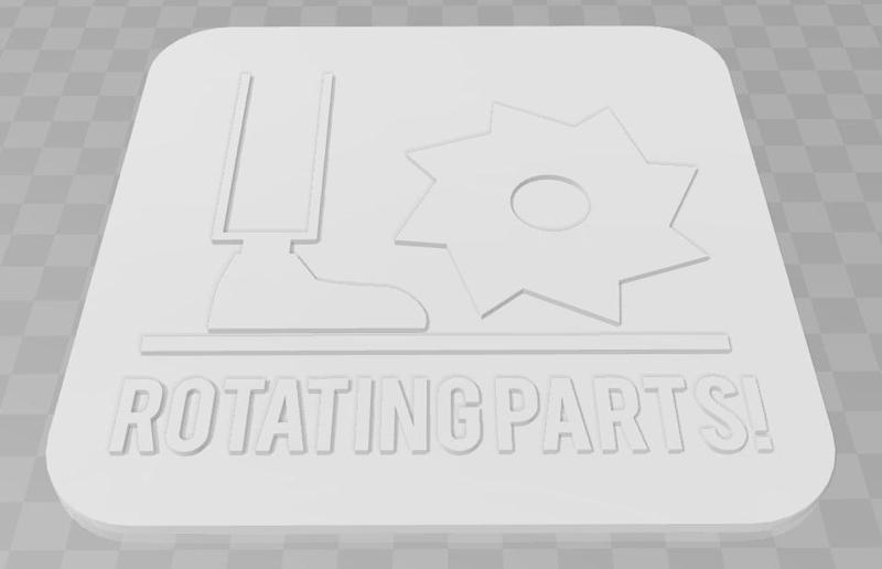 Rotating Parts Signage