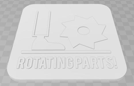 Rotating Parts Signage