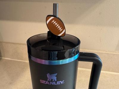 Football Stanley Cup Straw Topper