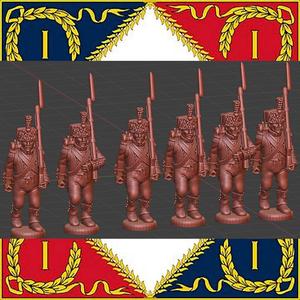28mm Napoleonic French Light Infantry Elitess high uniform busby 1808-12 