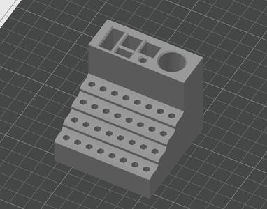 Screwdriver bits holder 8x4