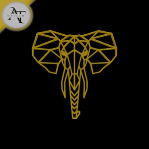 Elephant - Geometric - 2D Wall Art Decor