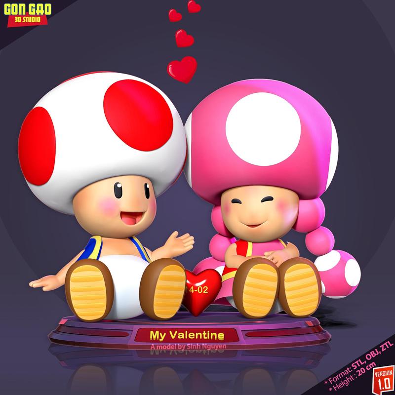 Toad and Toadette - Valentine Season