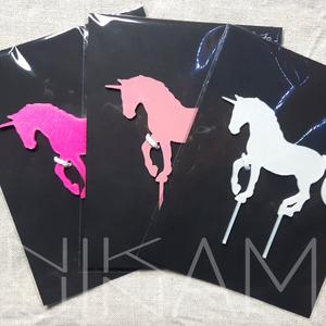 Unicorn cake topper template