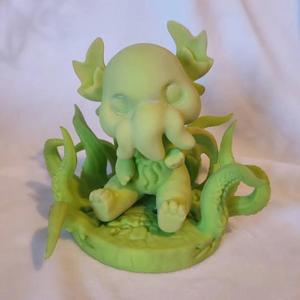 Cthulhu Cartoon Sitting Figure