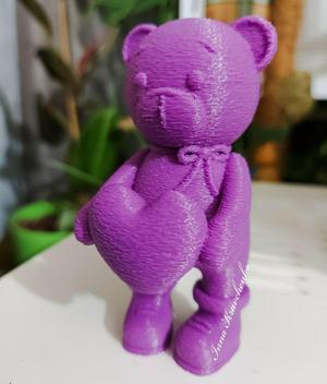 Set 2 models Bear Figurine Gift for Valentine's Day