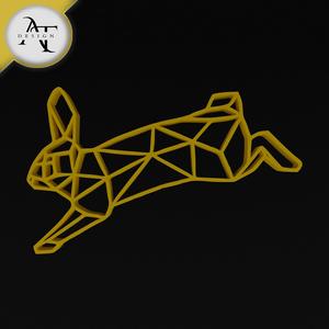  Rabbit - Geometric - 2D Wall Art Decor