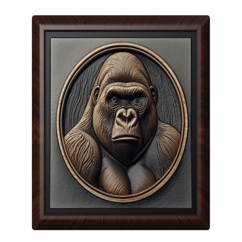 Gorilla animal wall art relief wall decor