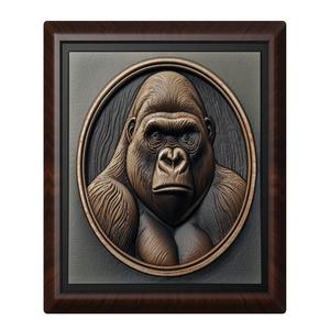 Gorilla animal wall art relief wall decor