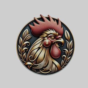 Chicken Animal Head Chicken Animal Medallion for CNC Router Laser & 3D Printer